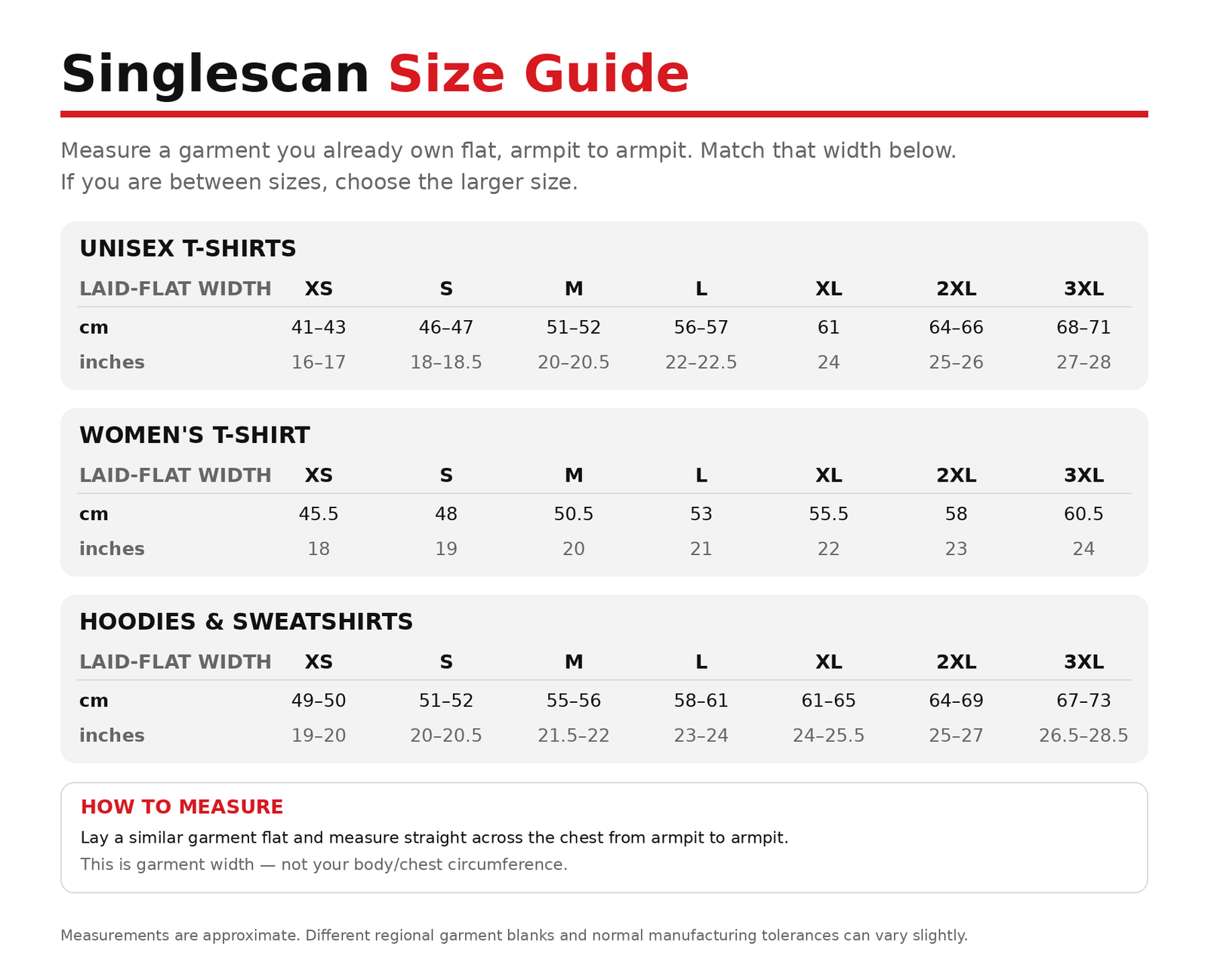 Size guide